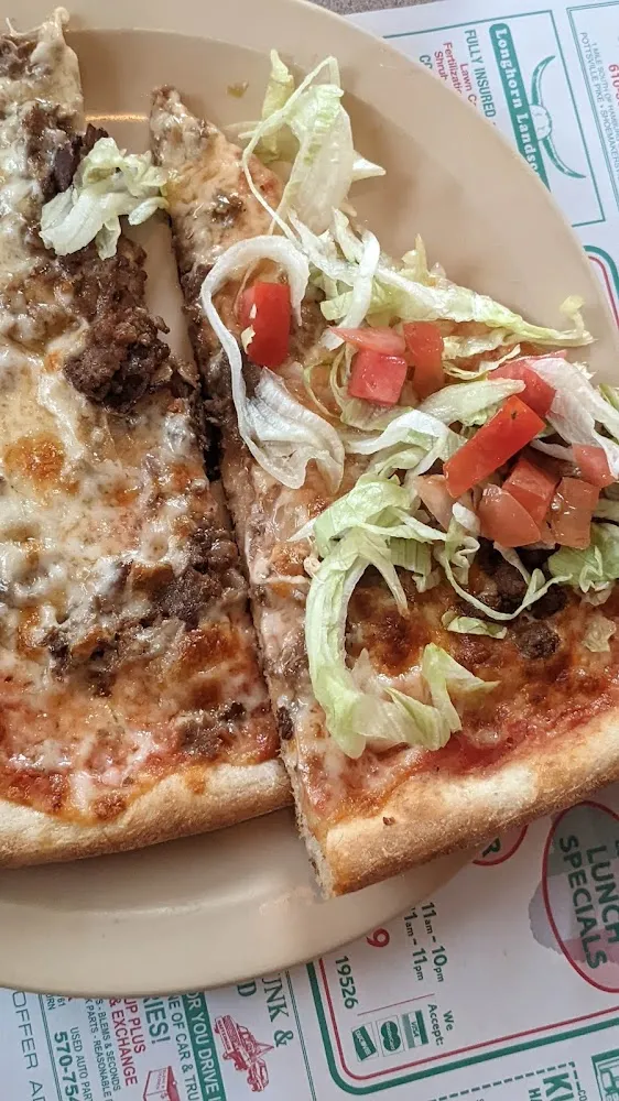 Taco Pizza Cheesesteak Pizza